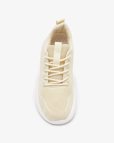 Chaussures de sport en tissu crème pour femme Bofia - Footwear