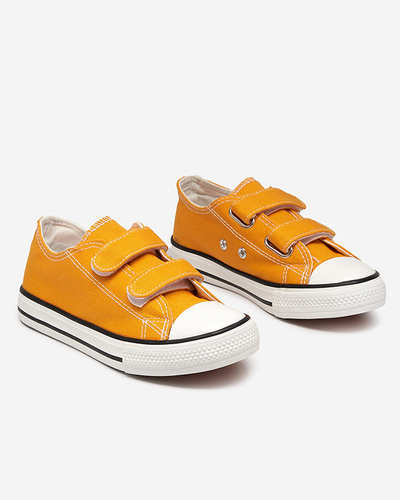 OUTLET Baskets Bovis Velcro fille moutarde - Chaussures