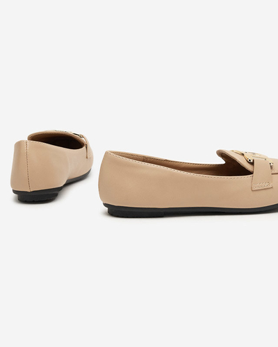 OUTLET Mocassins nude femme Melukia - Footwear