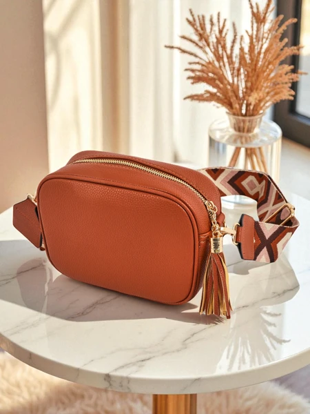 Royalfashion Petit sac à main pour femme en cuir écologique avec bandoulière colorée Kovi Lace