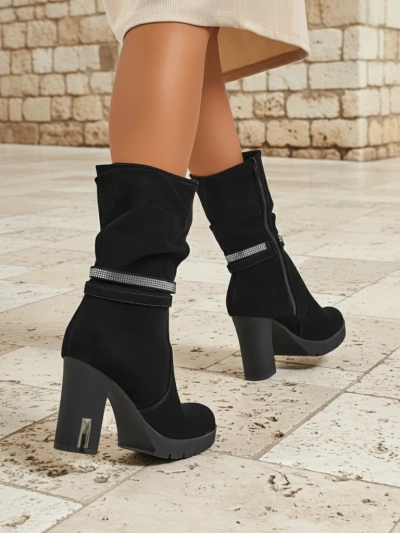 Bottines Ashlen Bloom mates pour femmes à talons carrés