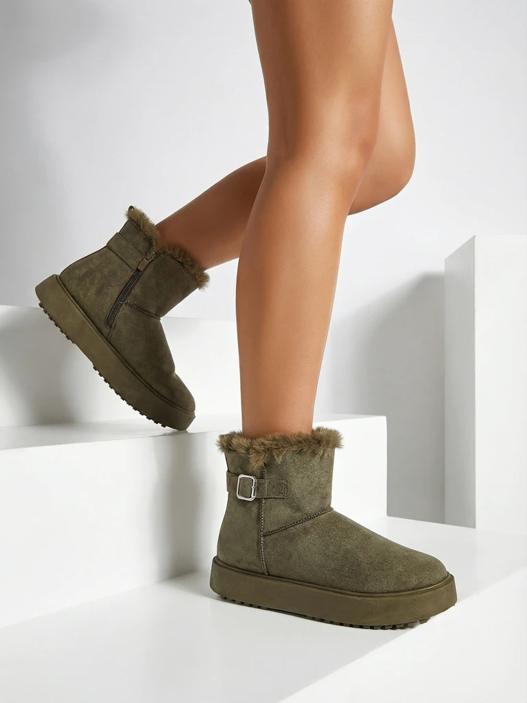 Royalfashion Bottes courtes de style bottes de neige pour femmes Aurelia Classico