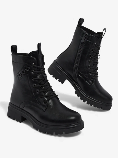 Bottines à lacets pour femmes en cuir écologique Nometa