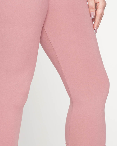 Legging femme 3/4 GRANDE TAILLE rose foncé - Vêtements