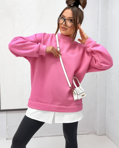 Sweatshirt en coton pour femmes de Royalfashion avec bas amovible