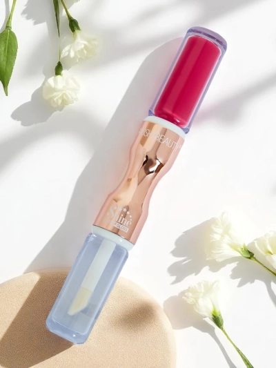 Rouge à lèvres et gloss transparent 2-en-1 Velvet Punch