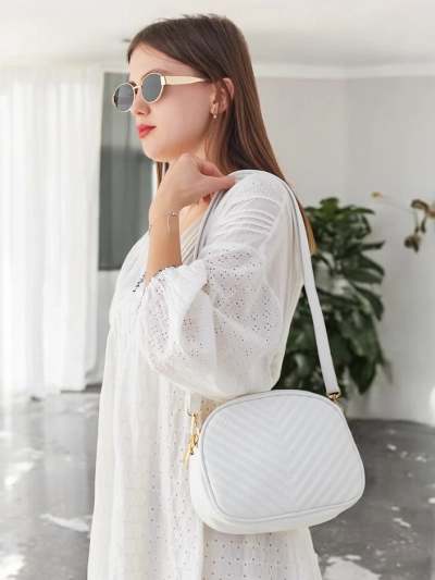 Sac à main ovale petit pour femmes Royalfashion en éco-cuir