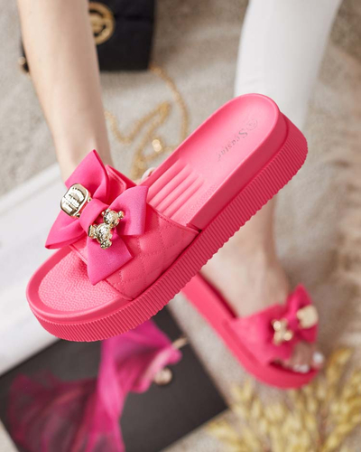 Royalfashion Tongs Lemini Bow pour femme