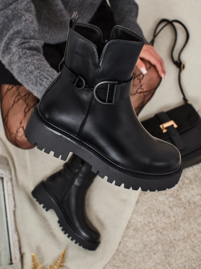 Bottines pour femmes en cuir écologique Marques