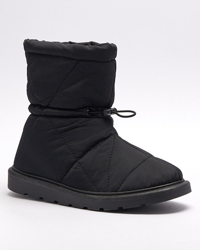 Bottes isolées noires pour femmes a'la bottes de neige Kaliolen - Chaussures