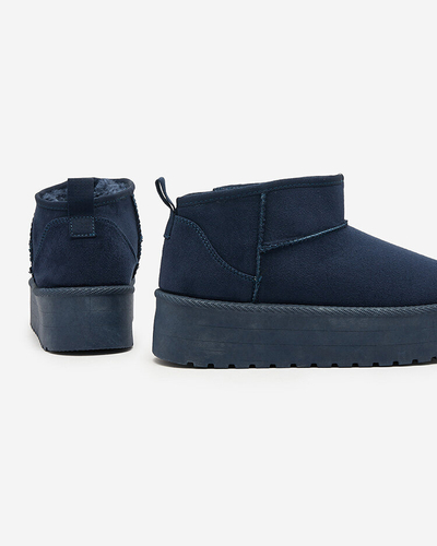 Royalfashion Bottes courtes pour femmes bleu marine bottes a'la neige Teritsi