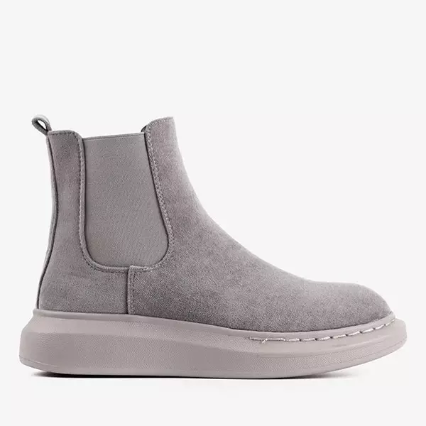 OUTLET Slip-on boots femme grises Bilbao - Chaussures