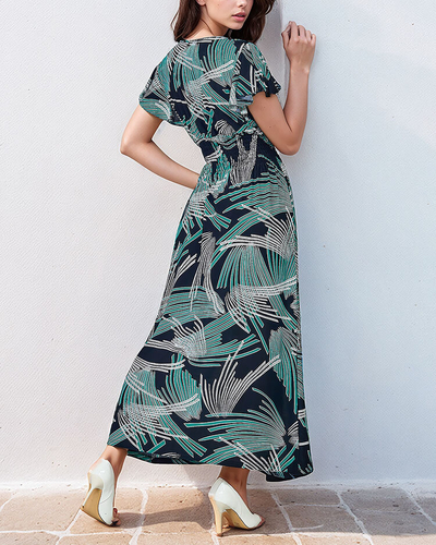 Royalfashion Robe midi à motifs pour femme