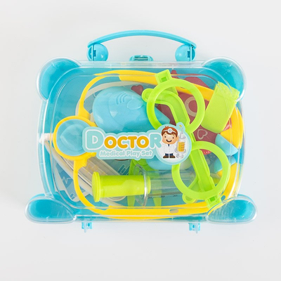 Kit médecin enfant bleu dans une valise - Jouets