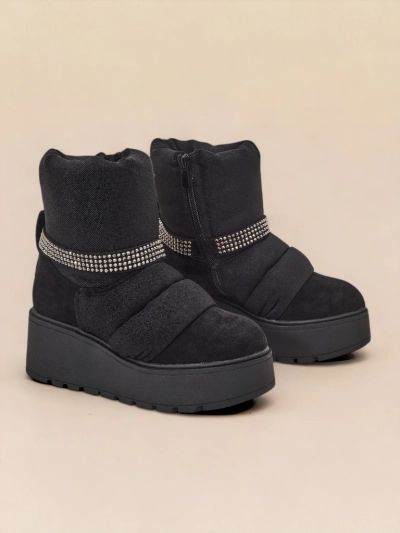 Bottes de neige compensées pour femmes Royalfashion Renosi