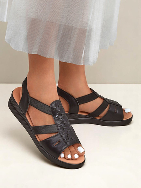 Sandales compensées basses pour femmes Royalfashion Sora
