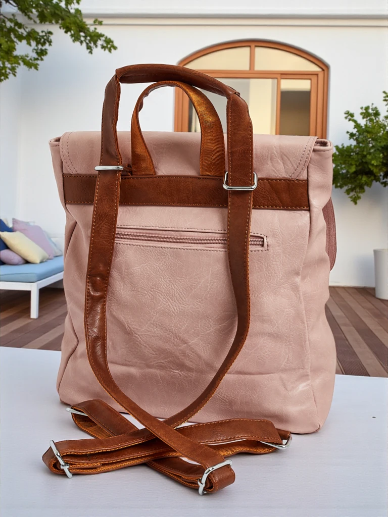 Royalfashion Sac à dos pour femmes en cuir écologique Klara