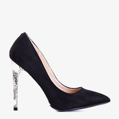 Escarpins noirs avec gaufrage animal Elocadia - Footwear