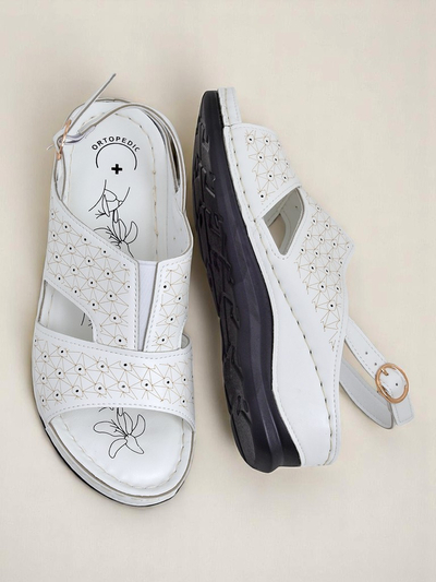 Royalfashion Sandales pour femmes à petit talon compensé Chic et Confort