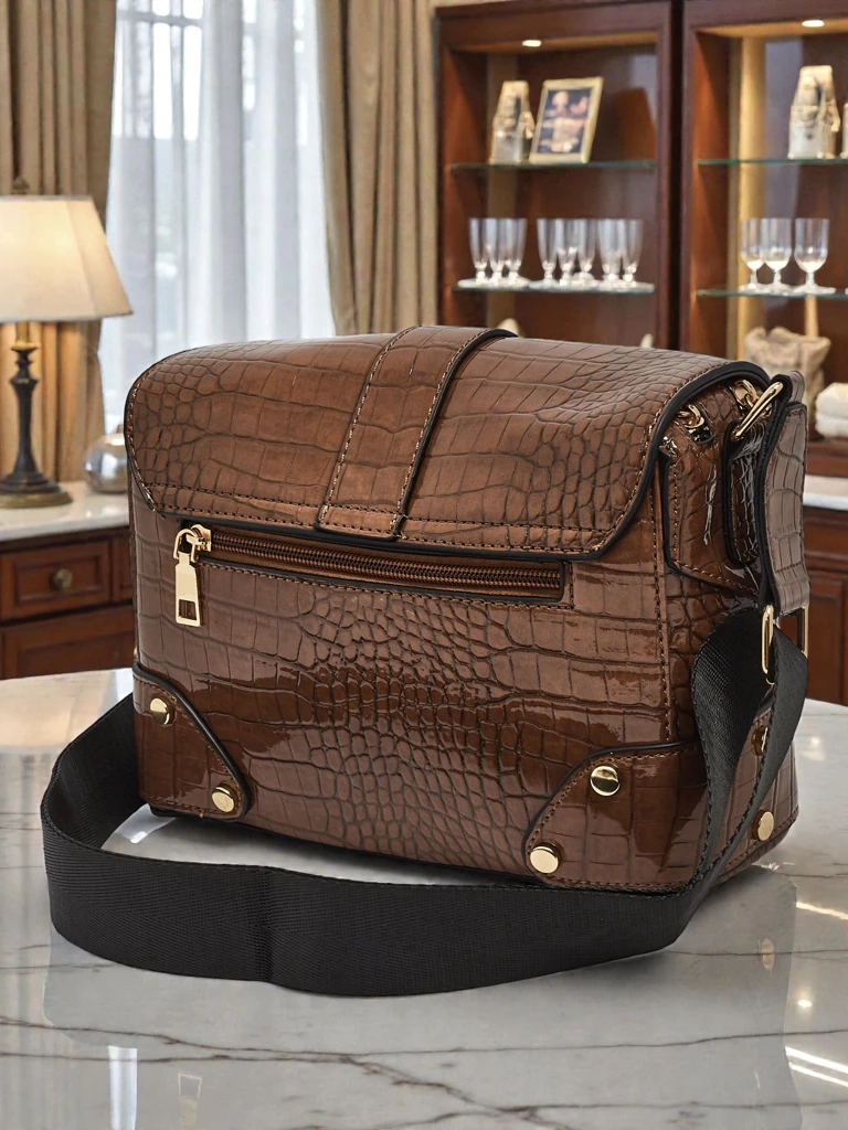 Sac à Main pour Femmes Luna Marron en Cuir Élégant pour Tous les Jours