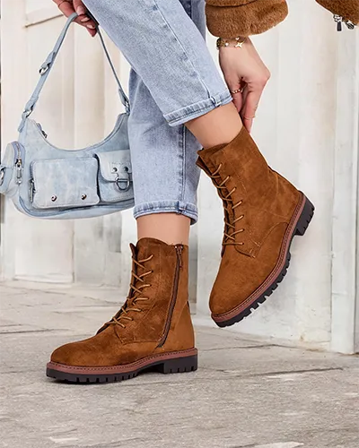 Bottines à lacets pour femmes Royalfashion Gosop