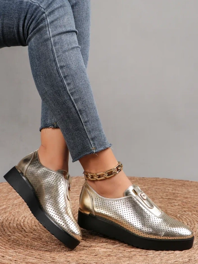 Royalfashion Chaussures aérées femme à enfiler Goffies
