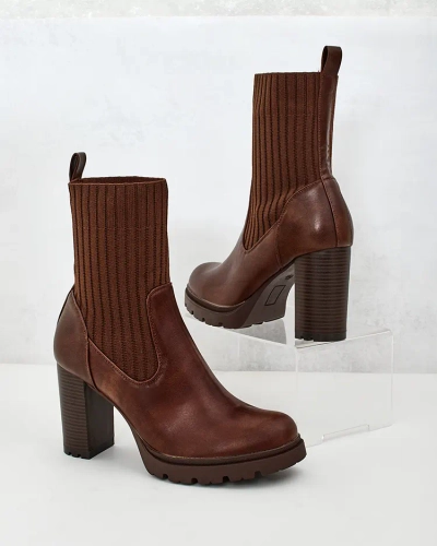 Royalfashion Bottes élégantes pour femmes Tozu