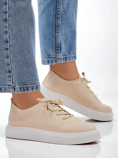 Royalfashion Chaussures de sport à lacets perforées pour femmes Vaned