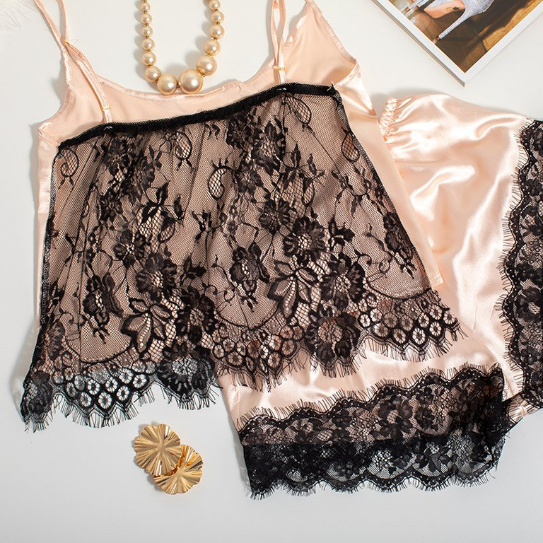 Pyjama 2 pièces beige - Vêtements