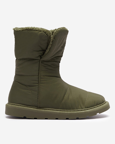 Vert foncé bottes pour femmes a'la bottes de neige Kalioli Footwear