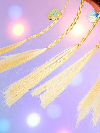 Royalfashion Tresses à clipser sur un élastique avec coquillages