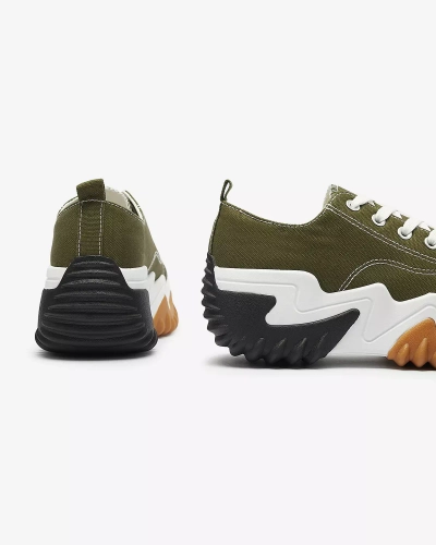 OUTLET Baskets sport vertes à plateforme Nacarry pour femme - Chaussures