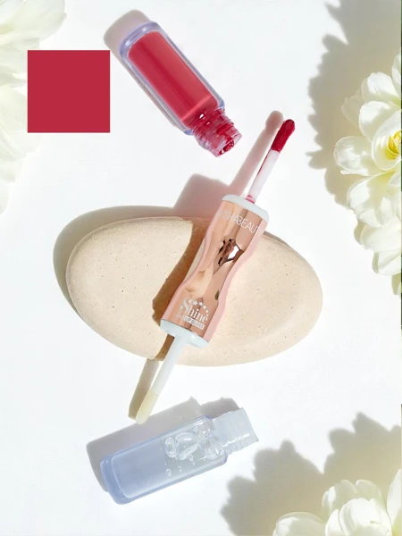 Rouge à lèvres et gloss transparent 2-en-1 Lady Bug