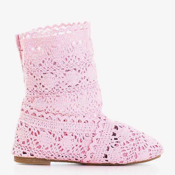 Chaussons bébé Abigale en dentelle rose - Footwear