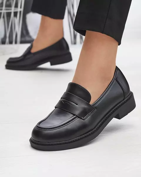 Mocassins pour femme en noir Selenna- Footwear