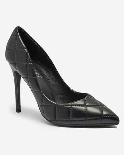 Escarpins matelassés pour femmes de couleur noire Duclisa- Footwear