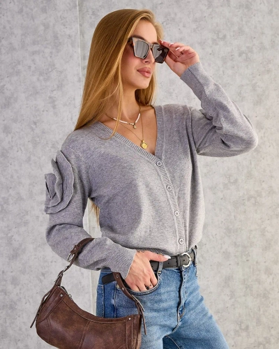 Royalfashion Pull femme déboutonné