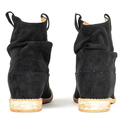 Bottes noires à la cowgirls sur ancre couverte Daressco - Chaussures