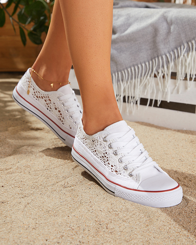 Baskets blanches ajourées pour femme Tareni - Footwear