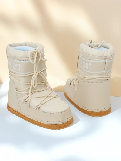 Royalfashion Bottes de neige pour femmes avec un revers Soblesia