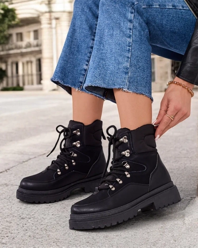 Bottes de neige pour femmes Royalfashion à lacets Sololi