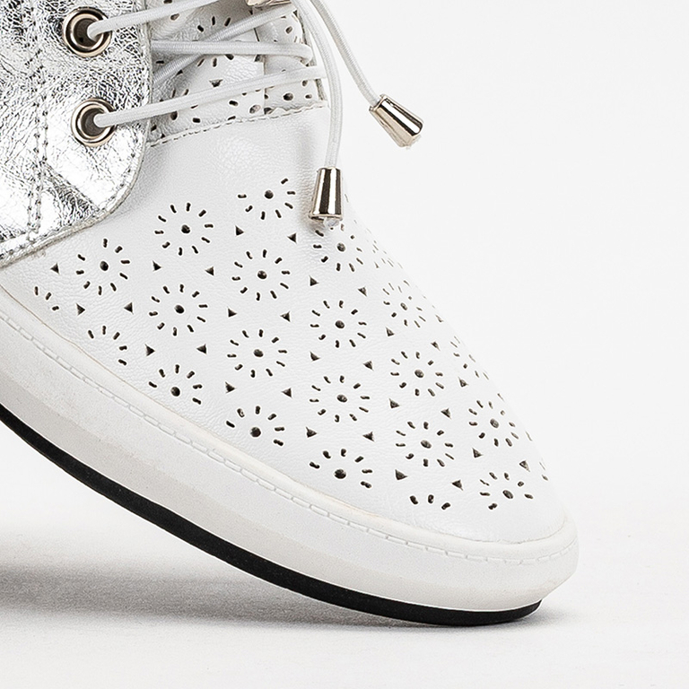 OUTLET Slip-on enfant Lonsi blanc ajouré - Chaussures