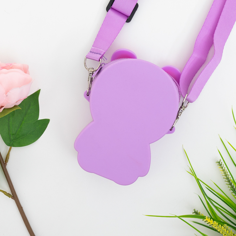 Sac à main ours en peluche violet - Sacs à main