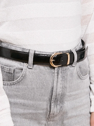 Ceinture vernie décontractée pour femmes