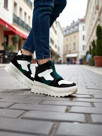 Royalfashion Baskets de sport hautes pour femmes Geeky