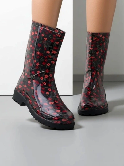 Bottes en caoutchouc pour femmes Royalfashion à motif floral Rowess