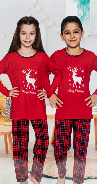 Pyjama de Noël rouge enfant - Vêtements