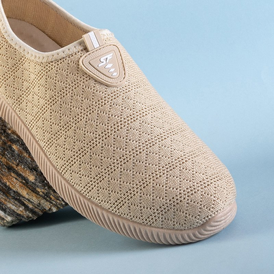Baskets à enfiler Smegin beiges pour femmes - Footwear
