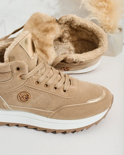 Royalfashion Baskets chauffantes pour femme avec fourrure Casill
