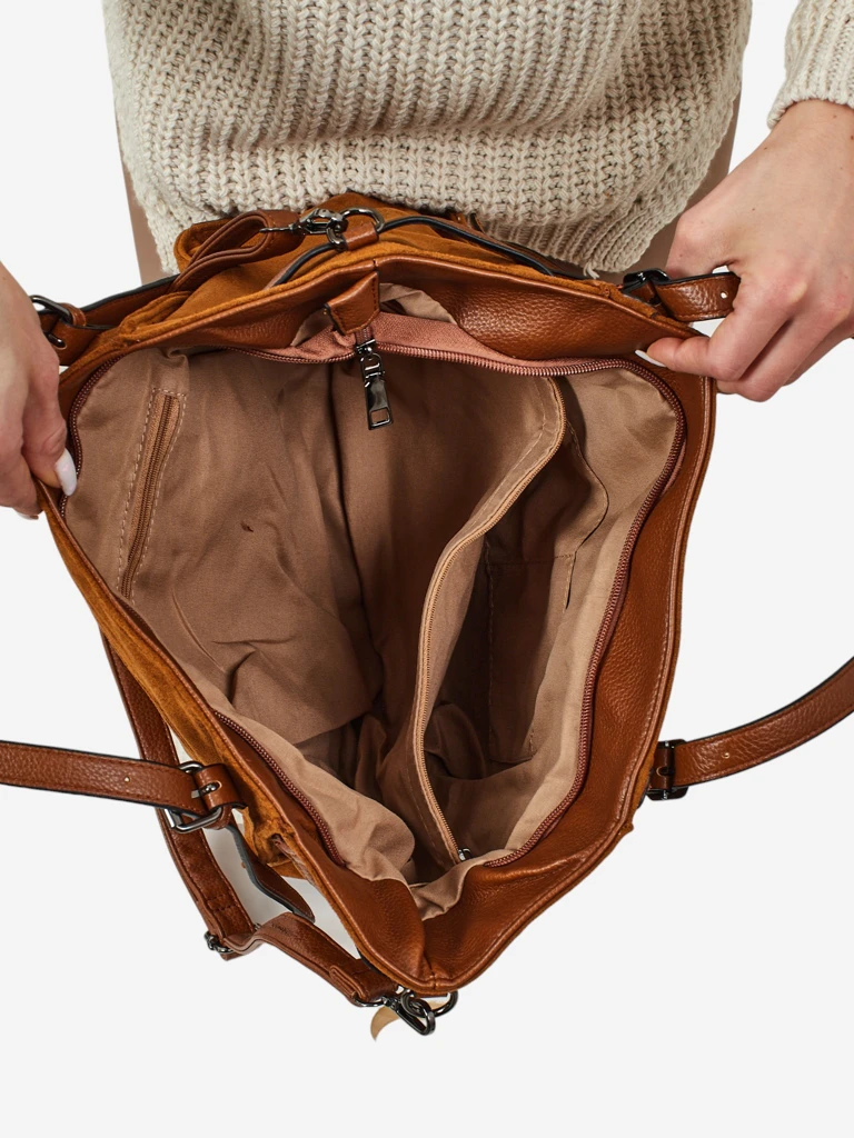 Sac à main shopper pour femmes en éco-daim Daville